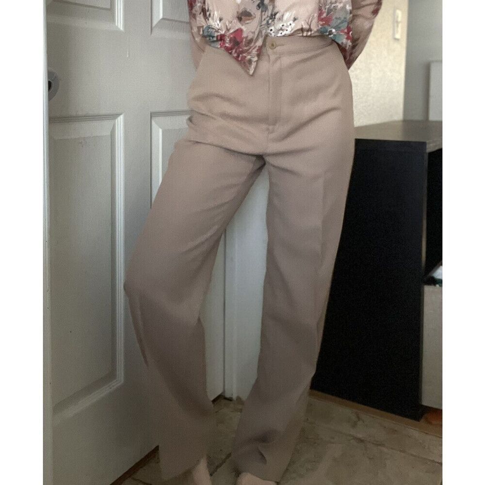 Vintage 70s‎ Levi’s Bend Over Tan Beige High Waist Trouser Pants Sz 27